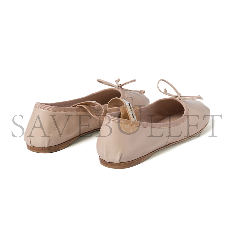 MIU MIU LEATHER BALLERINAS 5F794D MIU MIU LEATHER BALLERINAS 5F794D